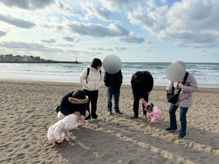 제주도 아기랑 이호테우해수욕장