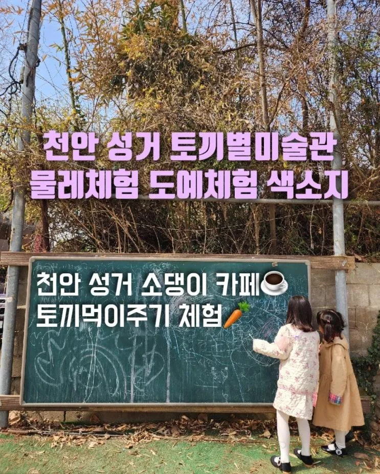 천안 성거 소댕이카페/토끼별미술관/천안도예체험/색소지/천안...