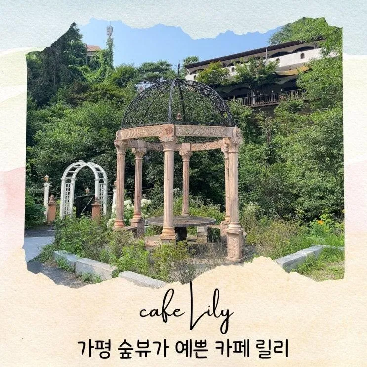 가평 '릴리' 초록이 가득한 숲뷰가 예쁜 카페(애견실내동반가능)