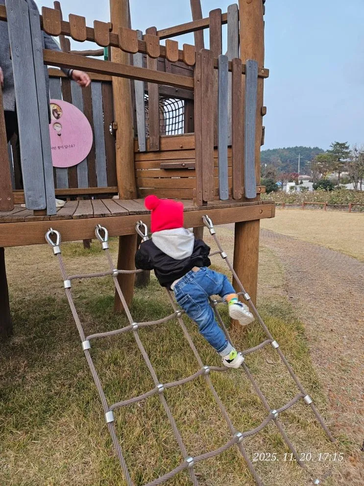 아이와 가기 딱 좋은 목포 목화체험장, 넓은 야외 놀이터