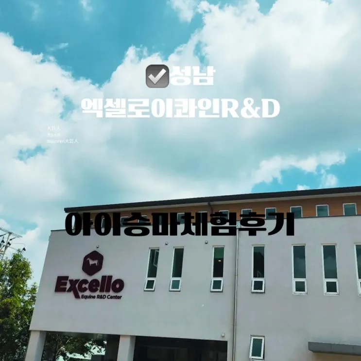 성남엑셀로 이콰인 R&D 센터 네살아이승마체험후기