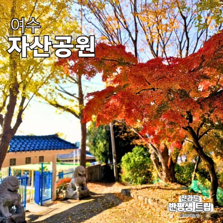 여수 자산공원 단풍 명소 가을여행