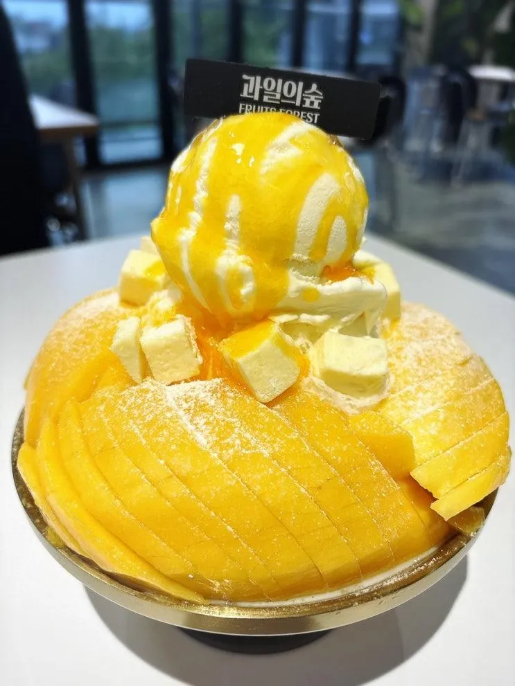 파주 망고빙수 맛집 과일의숲 파주직영점 생과일 가득 해요