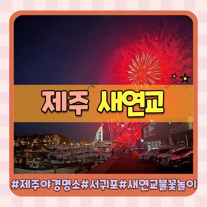제주 아이랑 가볼만한곳 필수코스 서귀포 야경 명소 새연교 불꽃놀이(feat.주차,불꽃놀이시간,꿀팁)