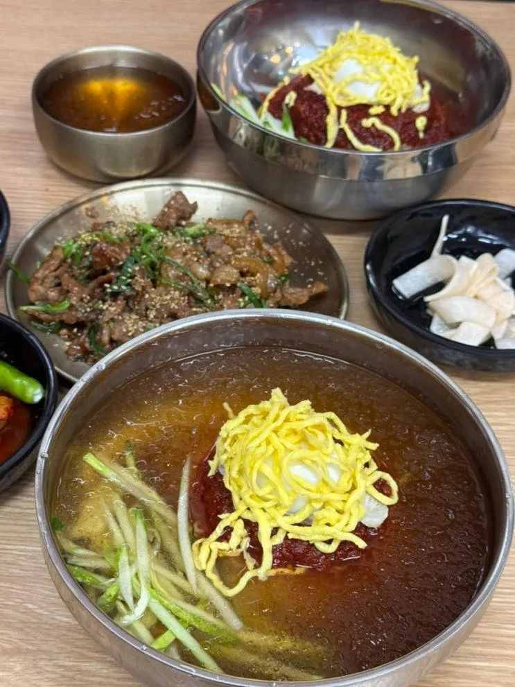 아기랑 가족외식하기 좋은 죽전역 맛집, 부산밀면 용산점 메뉴 추천