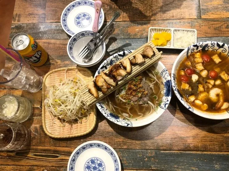 부산 :: 아이랑 가기좋은 베트남음식점 후기 똠양꿍 쌀국수맛집 하단, 월남면반 / 아기의자있음 / 메뉴 가격 무료주차정보
