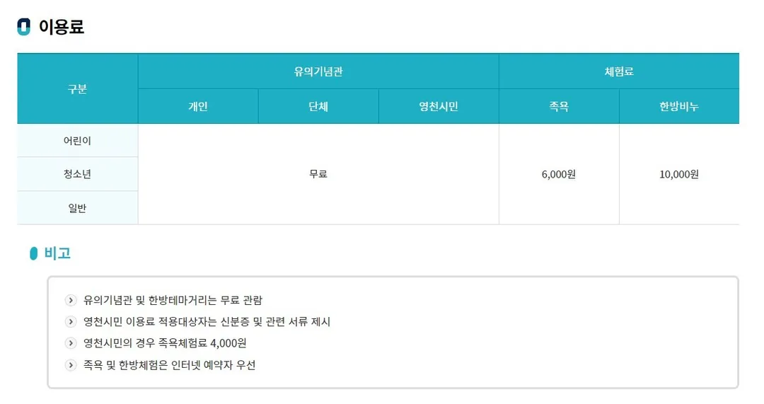 동의참누리원 영천한의마을 사진 17