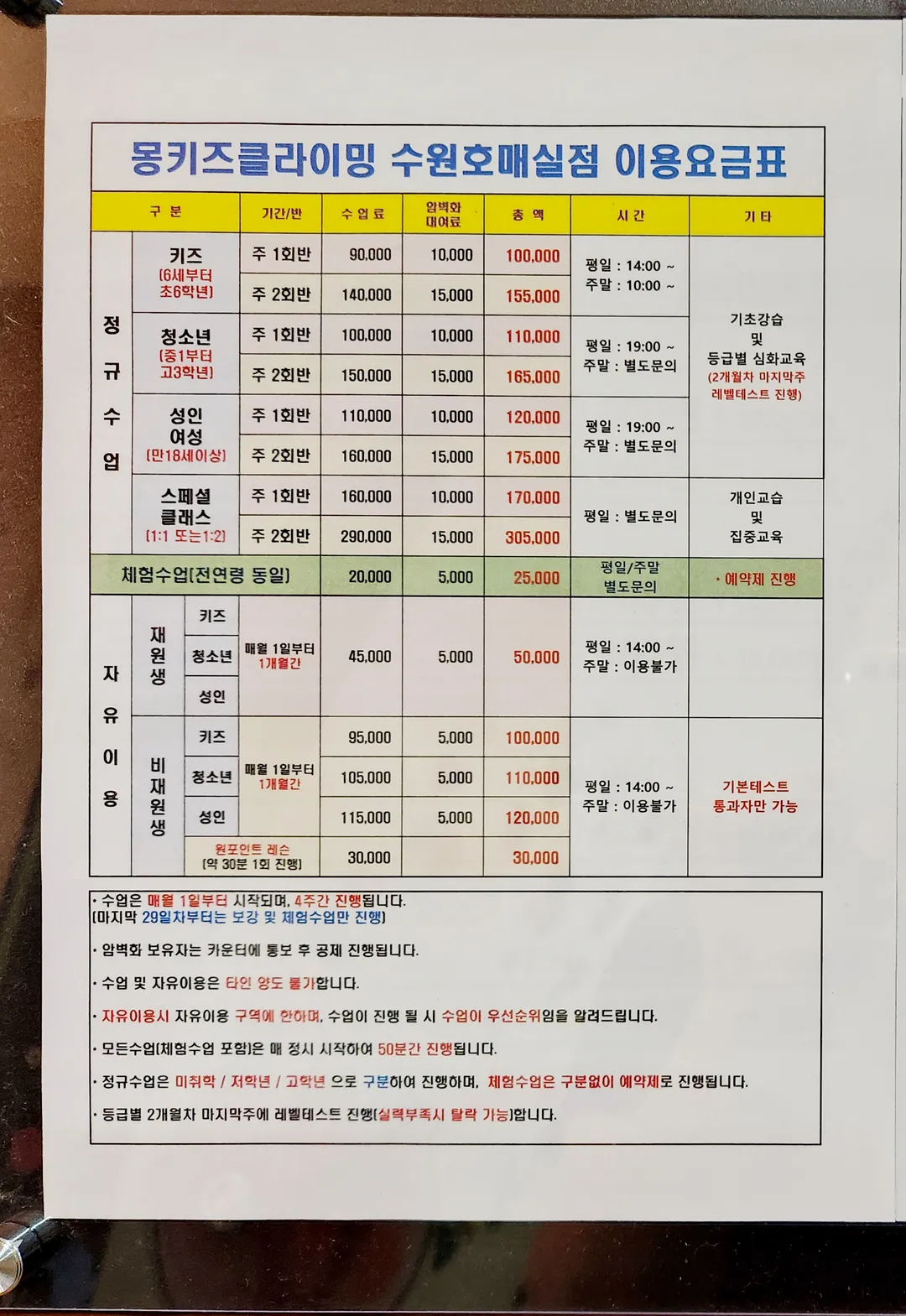 몽키즈클라이밍수원호매실점 사진 16