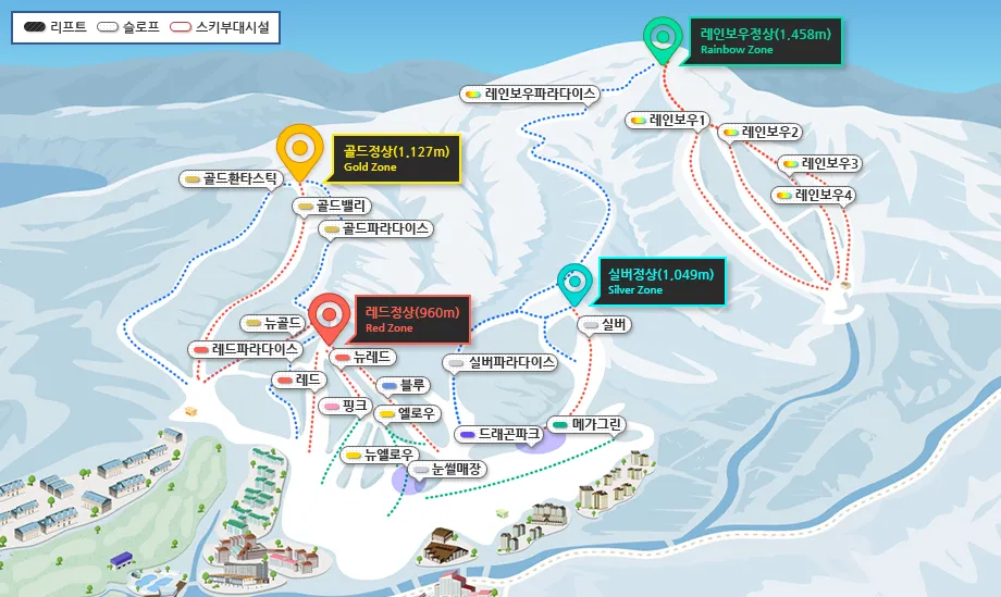 용평리조트 스키장 사진 6