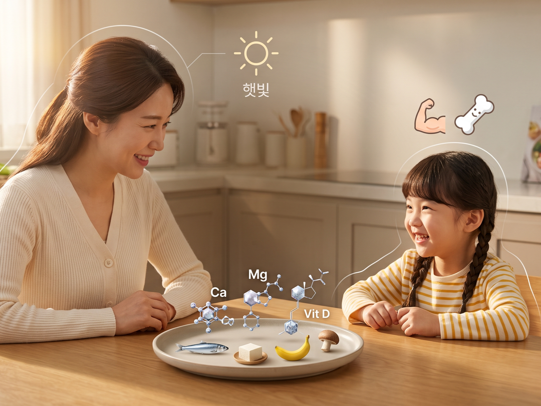 아이 연령별 필요한 필수 영양소? (feat. 칼슘·마그네슘·비타민D)