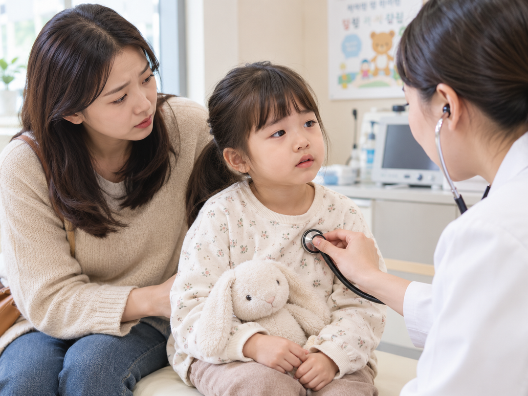 기온 뚝! 아이 환절기 질병 조심하세요