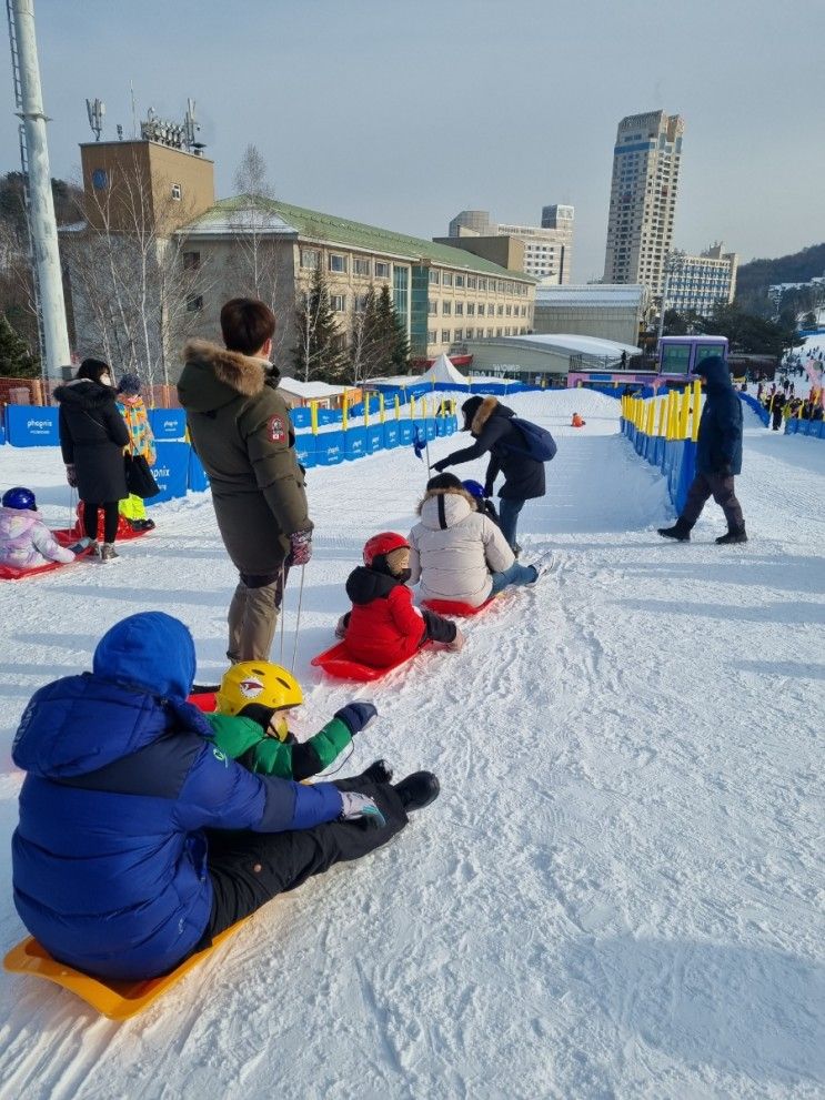 휘닉스 평창 호텔, 스노우빌리지 눈썰매장 후기(6살 아이랑)...