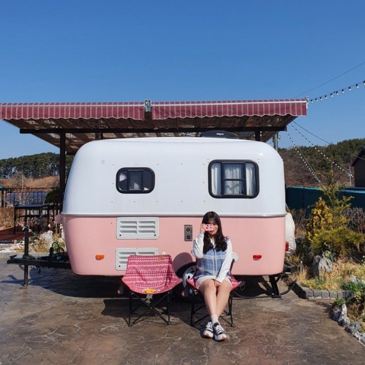 봄이 왔어요 감성 카라반 영흥도 코코로망스 여행일기