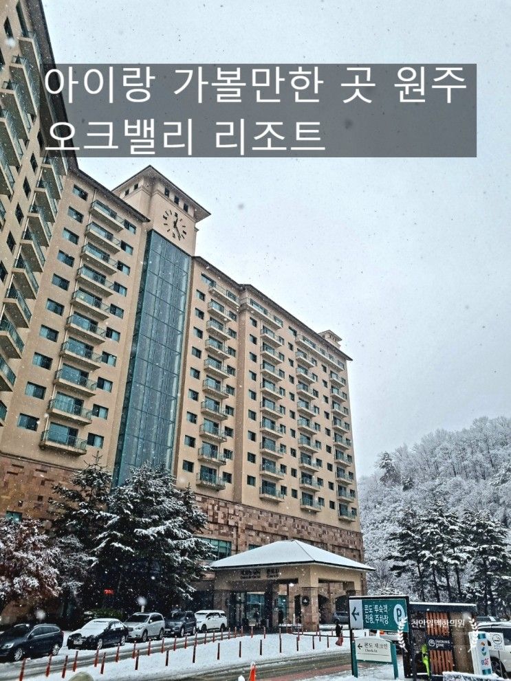 천안아이랑 가볼 만한 곳 원주 오크밸리 리조트 눈썰매장...