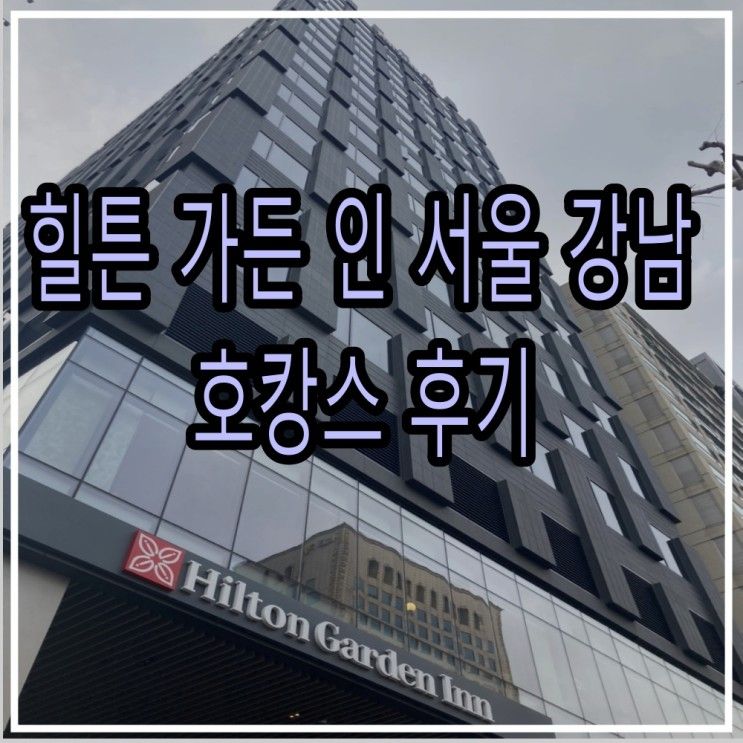 힐튼 가든 인 서울 강남 호캉스 후기