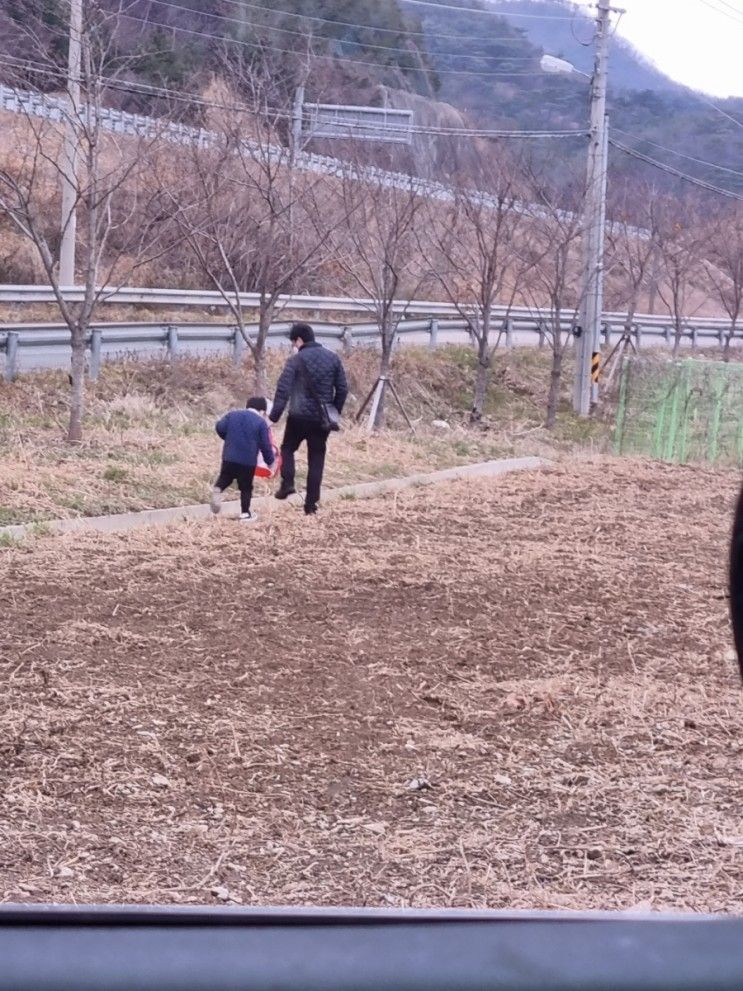 부산 근교 아이와 가볼만 한 곳) 김해에서 냉이캐기 + 분성산 생태숲 숲 놀이터