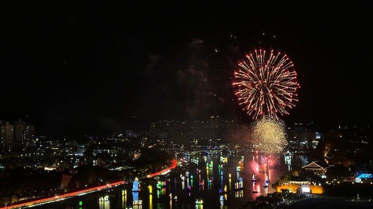 진주호텔 남강 유등축제 숙소 골든튤립 호텔 남강