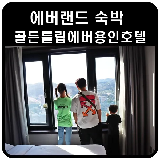 골든튤립 에버용인호텔 가족단위 에버랜드 숙박하기 좋아