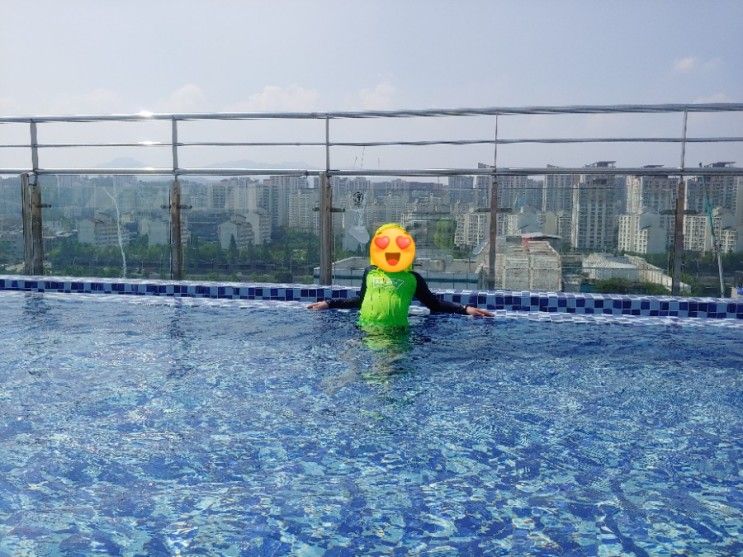 서울근교 루프탑 수영장 호텔 서머셋 센트럴 분당 호캉스 추천!