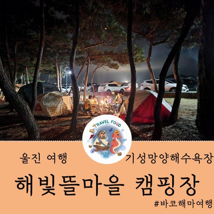 [ 울진 여행 - 해빛뜰마을 캠핑장 ] 기성 망양 해수욕장 바로...