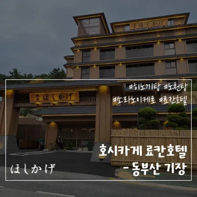 부산기장 호시카게 료칸호텔 일본식숙소 후기