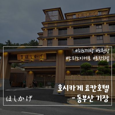 부산기장 호시카게 료칸호텔 일본식숙소 후기