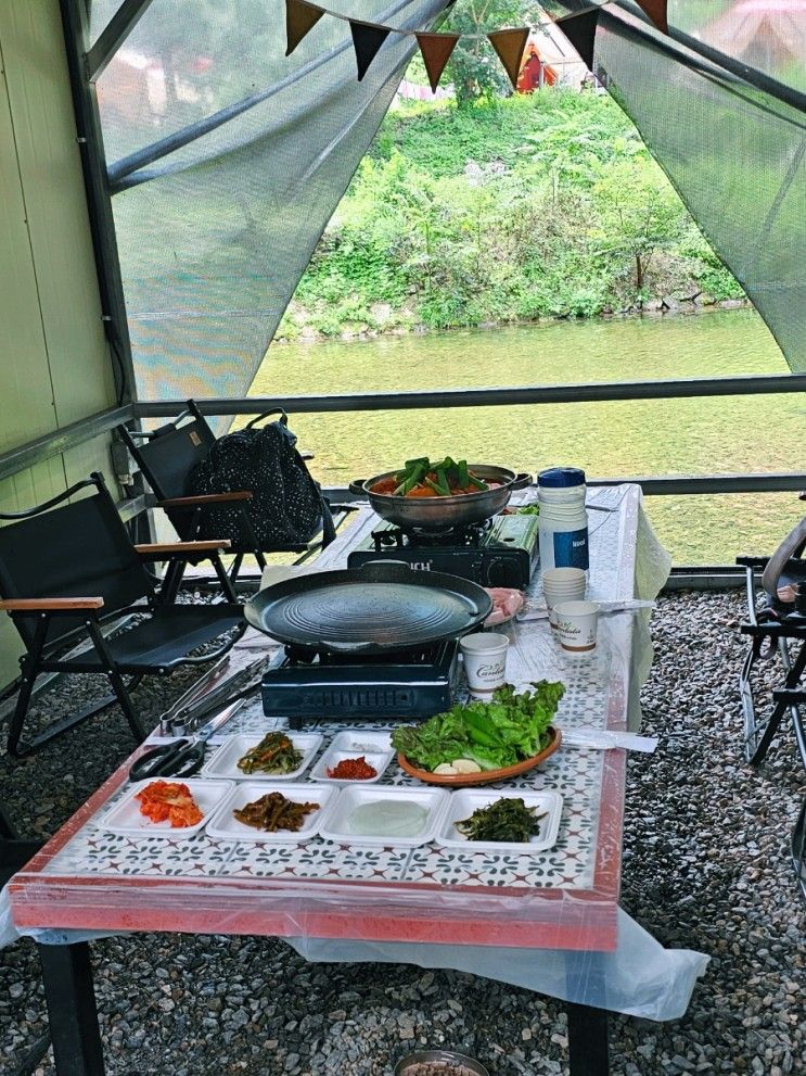 엘리시안강촌 야외바베큐 맛집 물놀이 할 수 있는 강촌관광농원