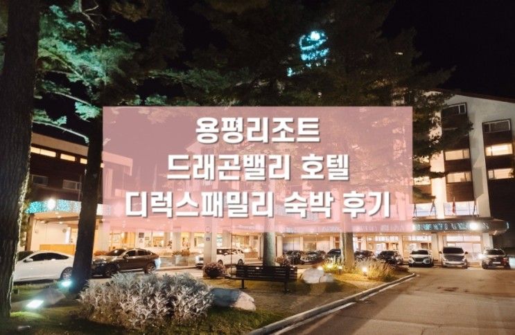 용평리조트 드래곤밸리 호텔 - 디럭스패밀리 룸 후기