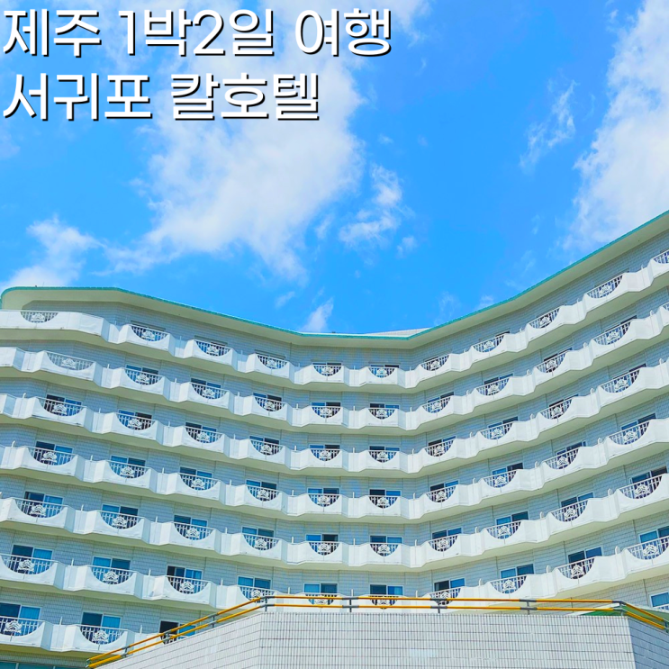 제주도 1박2일 여행 코스 제주 서귀포 칼호텔