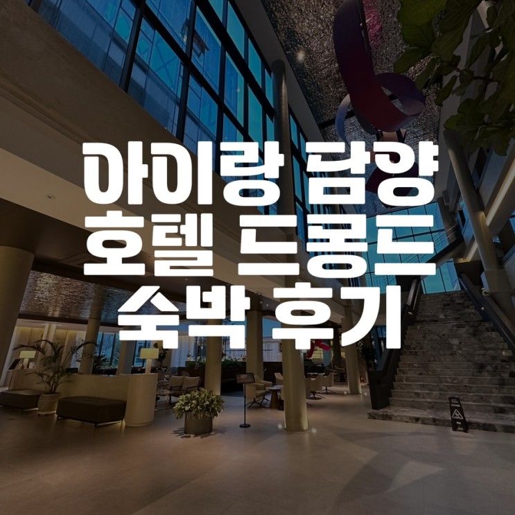 아이랑 담양 메타프로방스 숙소 / 호텔 드몽드 A부터 Z까지