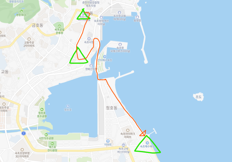 버스, 속초중앙시장, 베니키아호텔산과바다대포항_2022.10.15