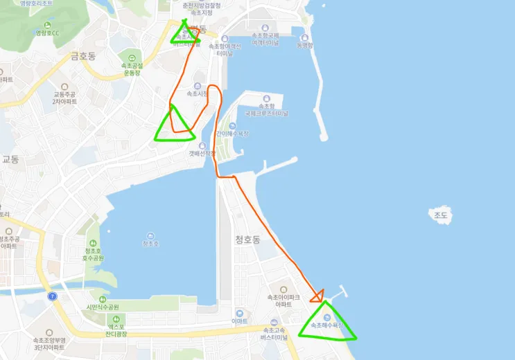 버스, 속초중앙시장, 베니키아호텔산과바다대포항_2022.10.15