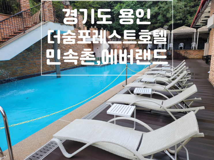 경기도 용인 더숨포레스트 호텔 /디럭스트윈/ 에버랜드 호텔...