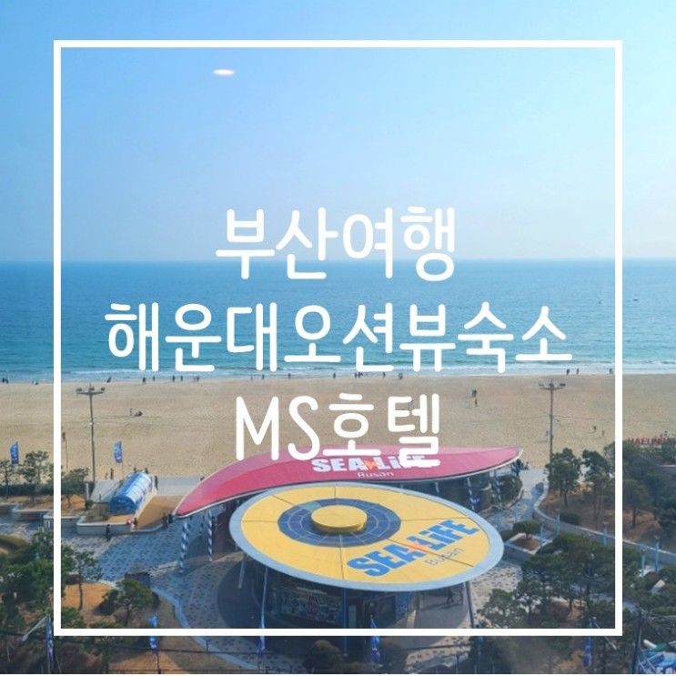 부산여행 부산호텔 해운대호텔 오션뷰 MS호텔/엠에스호텔...