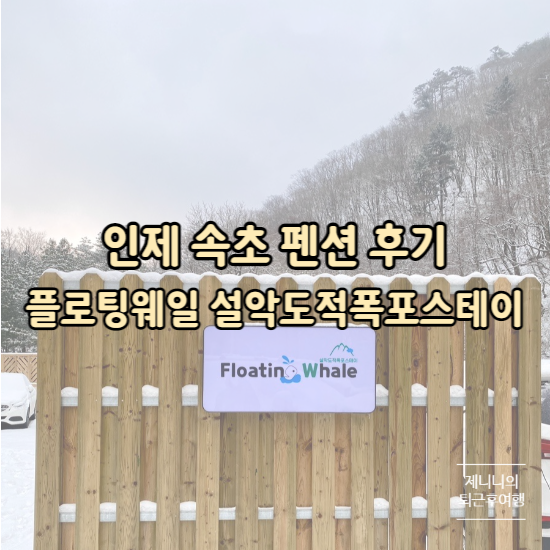 인제 속초 여행 감성 숙소 펜션 플로팅웨일 설악도적폭포스테이...