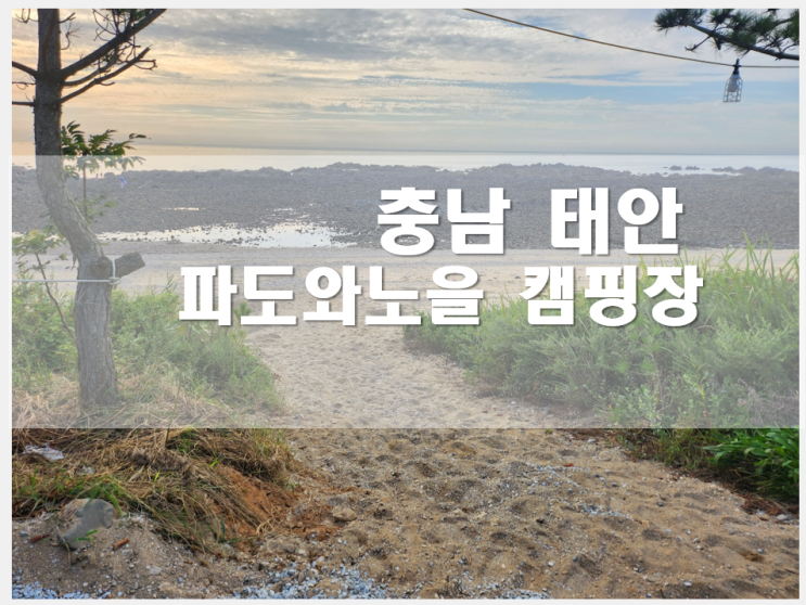 충남태안 [파도와노을캠핑장] 노을을 넋 놓고 보게 만드는곳