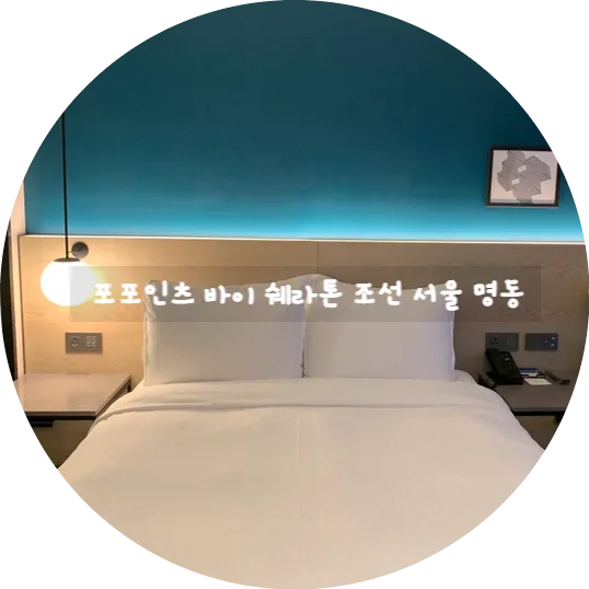 좋고 위치가 너무 좋았던 "포포인츠 바이 쉐라톤 조선 서울 명동"