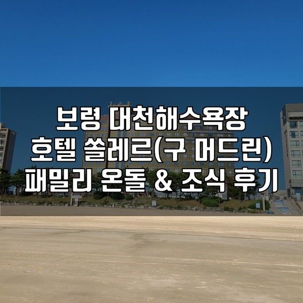 충남 보령 대천해수욕장 특급 호텔 쏠레르(구 머드린) 패밀리...