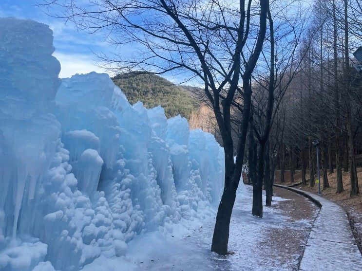 주말에 가볍게 대전 겨울여행으로 아이와 가볼 만한 곳 인공 얼음동산 '상소동 산림욕장'