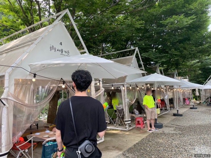 [서산 여행] 이슬펜션 서울가든 : 용현계곡에서 당일치기 바베큐 후기