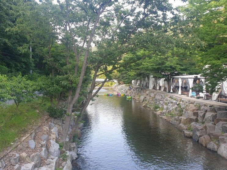 서산 용현계곡과 서울가든(서울민박)  이슬펜션