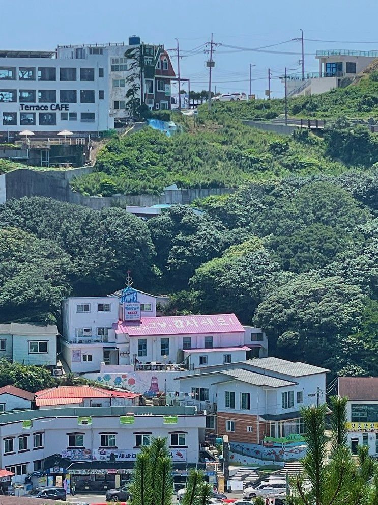 [거제도] 배말칼국수 바람의제트보트 해금강 오션테라 매미성...