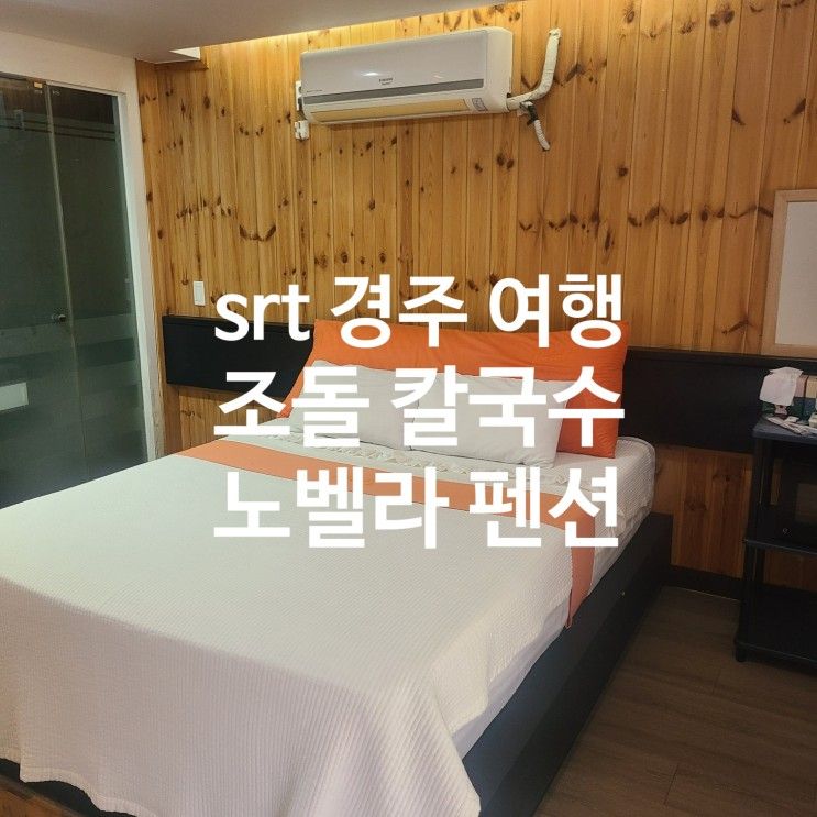 여행 ① / 동탄 srt 타고 경주 가기 / 조돌 칼국수 / 노벨라 펜션