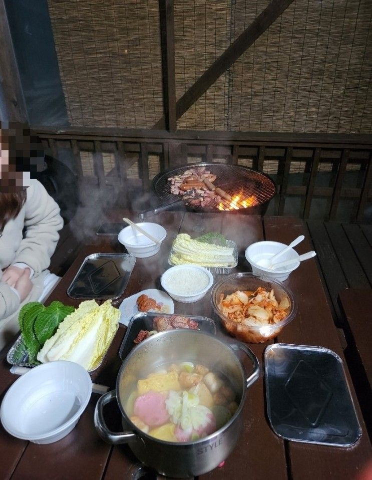 용인 에이스펜션카라반에서 겨울 글램핑 도전