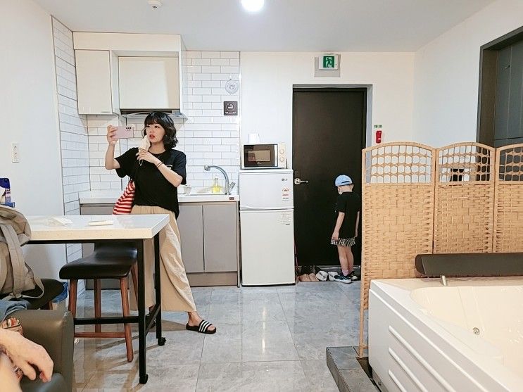 완성 기념 강릉 경포대 여행, 숙박 장소 '강릉 니시 스파 펜션'