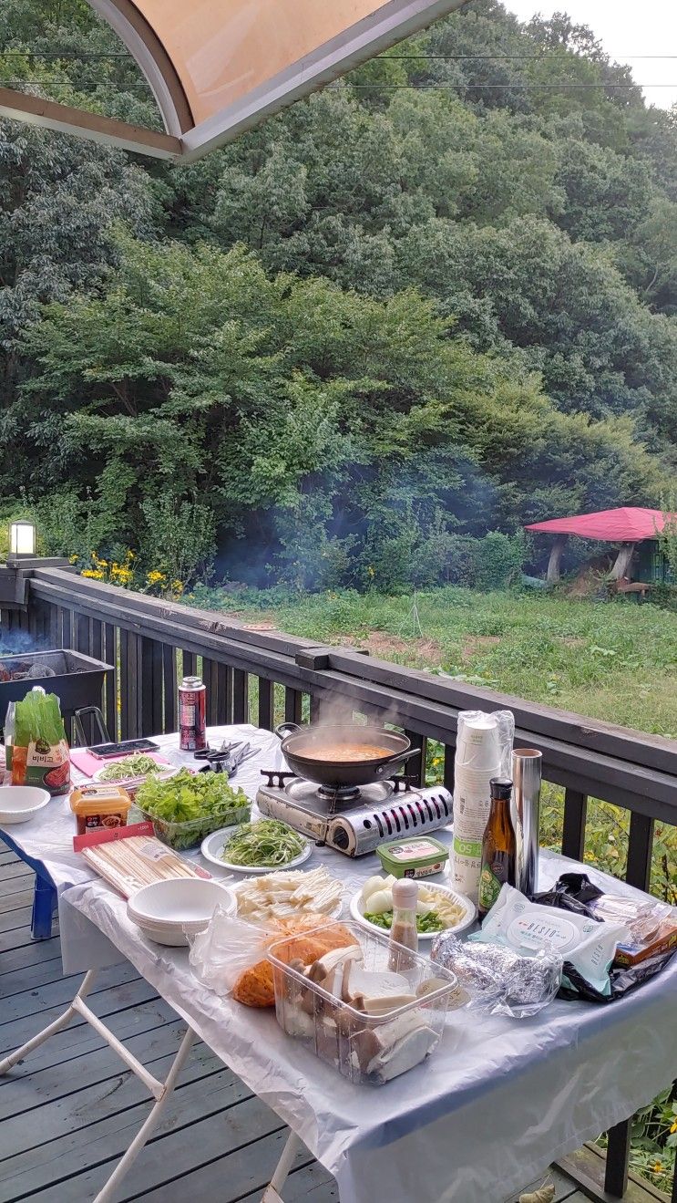 펜션] 아산 산아름펜션 후기 / 아산 형제축산 삼겹살,목살 후기