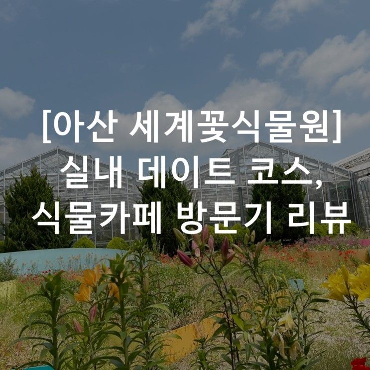 [아산 세계꽃식물원] 실내 데이트 코스, 식물카페 방문기 리뷰