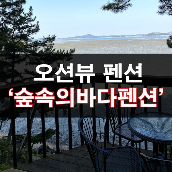 태안 오션뷰펜션 바다가 바로보여요~ 숲속의바다펜션