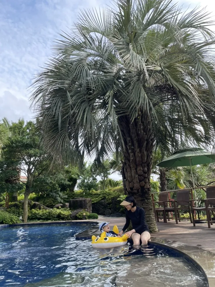 28개월아기랑 제주여행 1일차 협재해수욕장 하모니리조트...