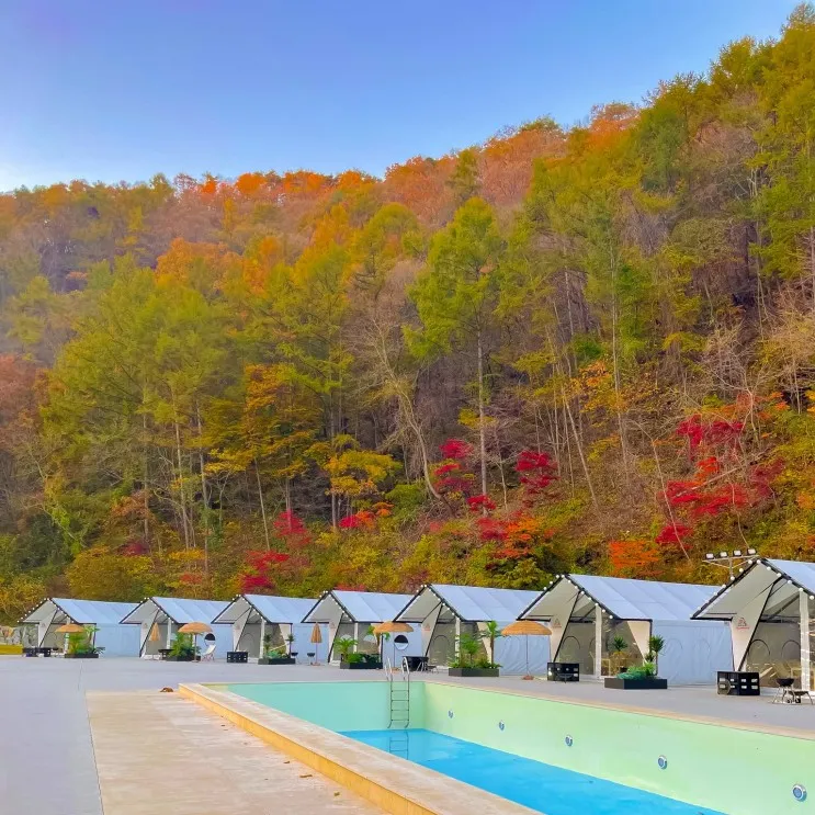 청주 근교 글램핑 추천 대전 문글램핑 후기 겨울 감성 분위기...